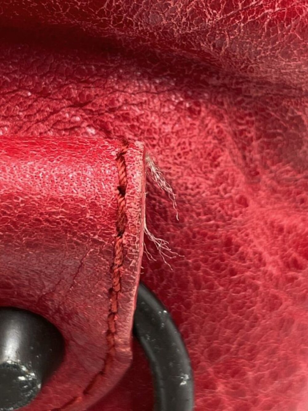 Balenciaga Mini Twig 2-Way Shoulder Bag Leather Red - Picture 5 of 10